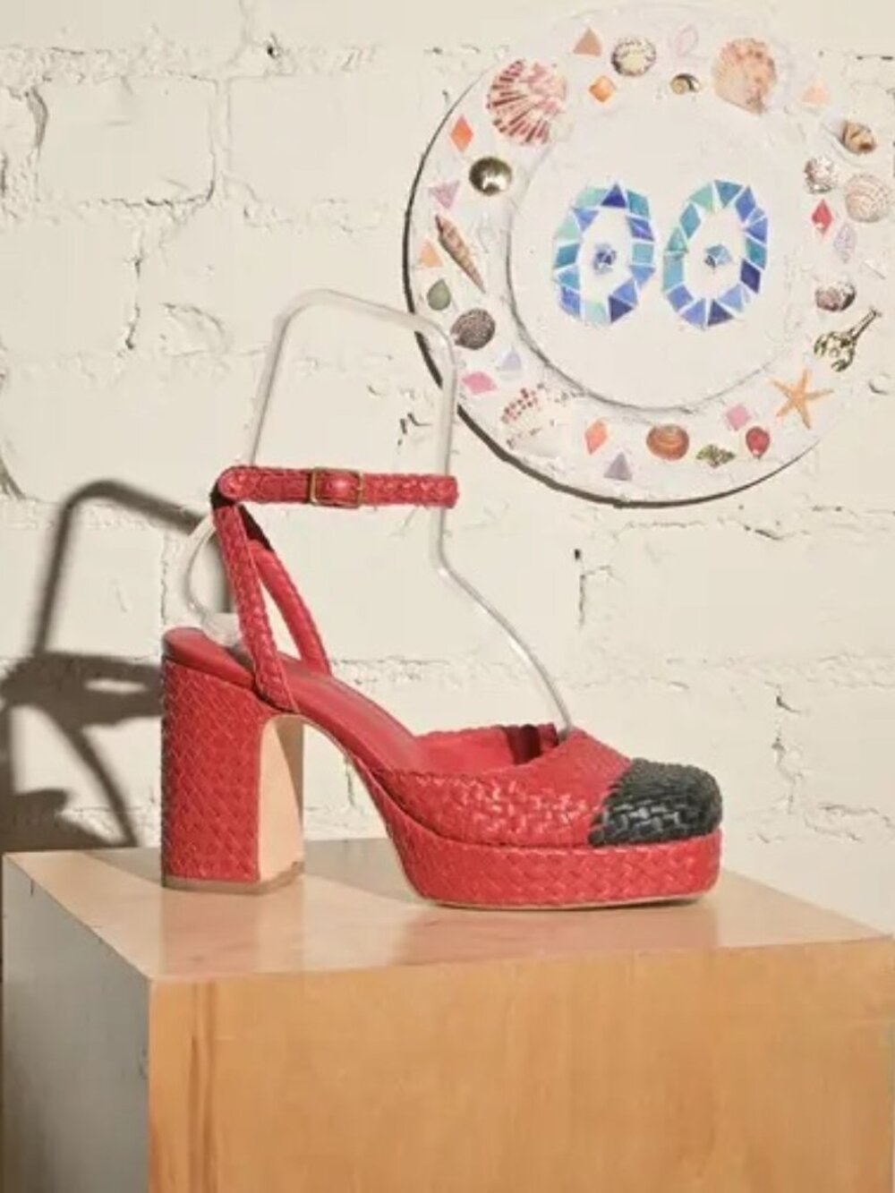 Charlotte Stone Penelope 9 / Kiss Black Heels Platforms Red Black  NEW in BOX